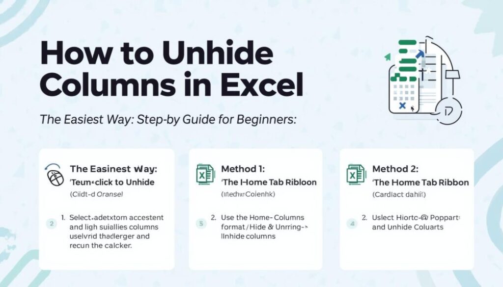 unhide columns